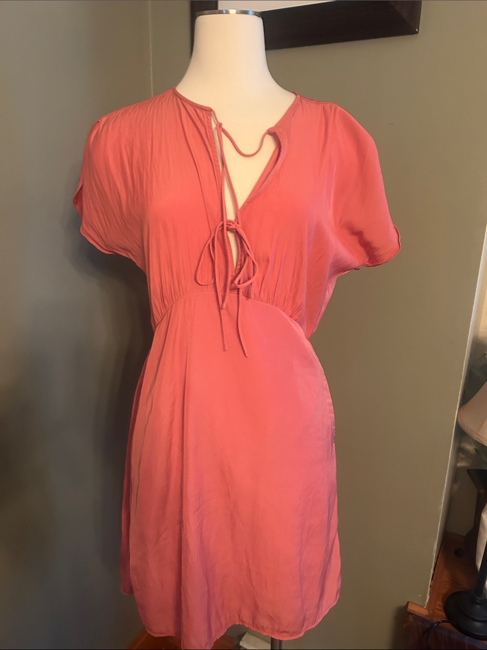 Universal Thread Pink Tie-Front Dress